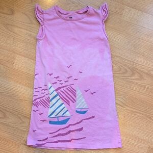Tea Collection Pink Tee with Blue Sailboats